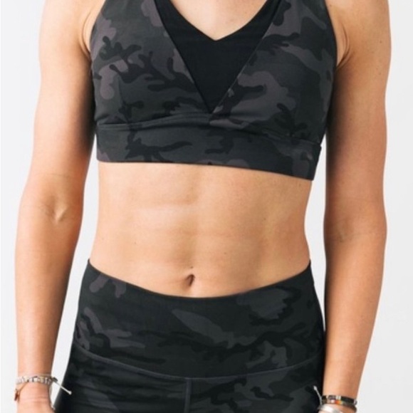 ZYIA Active Forest Camo Adjustable Mesh Sports Bra XL - Picture 4 of 5